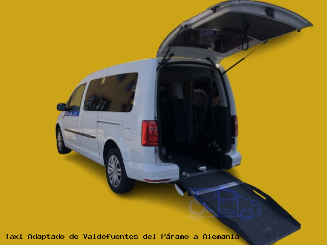 Taxi accesible de Alemania a Valdefuentes del Páramo